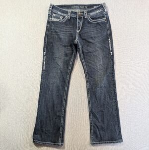 Cowgirl Tuff Co. "LOL" Jeans Women's 30 X 31 Dark Wash